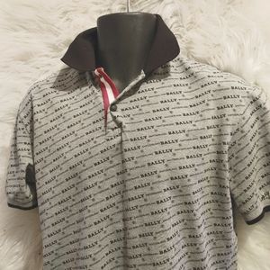 Men's Bally Swisse Logo Polo. Size Medium